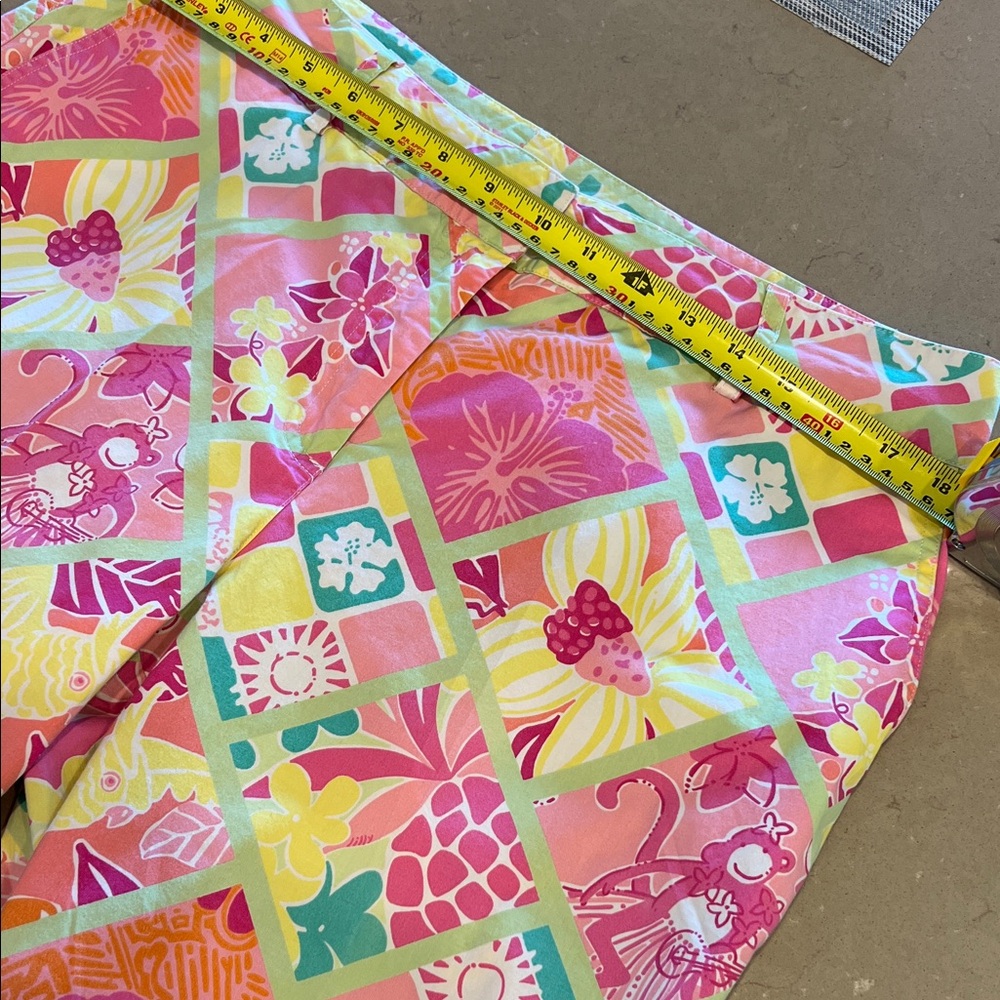 Lilly Pulitzer Capri Pants Patchwork Tropical Flo… - image 6